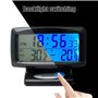 Thermomètre d'horloge de voiture Riloer, horloge numérique 2 en 1 et Themp avec écran LED pour voiture intérieur extérieur maiso