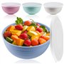 GOMETY Lot de 4 saladiers avec couvercle