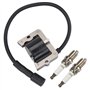 Ewillownm Compatible avec le module de bobine d'allumage 12 584 04-S avec bougie d'allumage pour tondeuse à moteur Kohler CV11 C