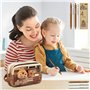 Pmueuff Trousse Capybara, Ensemble Papeterie Capybara avec Stylo Capibara, Autocollants, Pins, Porte-clés et Blocs-Notes Trousse