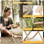 Pmueuff Tabouret de Camping Pliant, Tabouret Pliant Portable avec Sac de Rangement Tabouret Camping Pliable Mini Siege Pliant Po