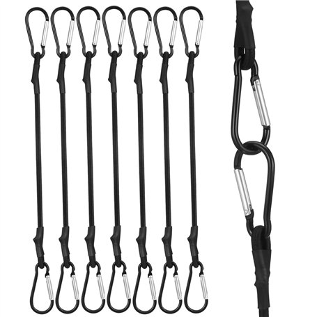 8 Pièces Tendeurs Elastique avec Crochets