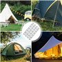SYEYCW 8 Pièces Échelles d'Auvent de Caravane, Sangle de Fixation pour Auvent en Plastique, Échelle de Haubanage pour Tentes, Au