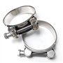 Lot de 2 colliers de serrage à boulon articulé en acier inoxydable 48-51 mm - Collier de serrage robuste pour tuyau d'échappemen