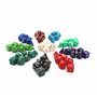 DollaTek 10 Ensemble de dés polyédriques Ensembles de dés complets （70 pièces） de D4 D6 D8 D10 D% D12 D20 Compatible avec Les do