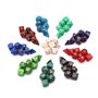 DollaTek 10 Ensemble de dés polyédriques Ensembles de dés complets （70 pièces） de D4 D6 D8 D10 D% D12 D20 Compatible avec Les do