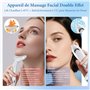 Appareil Visage Anti Ride Lifting: Masseur Visage 5°C Froid & 45°C Chaleur – Appareil Massage de Beauté Electrique EMS 6 Modes L