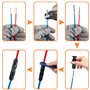 QOUBNIC Kit de Pince à Sertir Solaire, Kit d'Outils de Sertissage Solaire pour Câbles PV de 2,5/4/6 mm² 12 Paires de Connecteurs