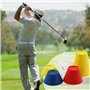 AMANDELIZABE Jumbo Lot de 20 tees de golf en caoutchouc - Différentes hauteurs et couleurs - Pour les jours glaciaux