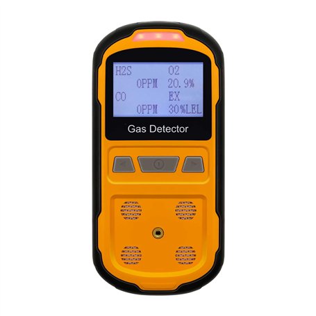 Scondaor Détecteur de fuite de gaz pour H2S CO O2 et LEL