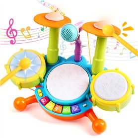 Batterie Jouet Bebe 1 an - Instrument de Musique Bebe Tambour Enfant Jouet Enfant 1 Ans, Jeux Bebe ÉIdée Noel Cadeau Enfant 1 2  Batterie Jouet Bebe 1 an - Instrument de Musique Bebe Tambour Enfant Jouet Enfant 1 Ans