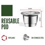 2 filtres à capsules de café réutilisables en acier inoxydable pour Nespresso Lattissima inissia Essenza