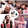Kit de maquillage SFX 5 pièces avec faux gel sanguin, cire pour la peau, éponge noire, outil spatule, latex liquide, effets spéc