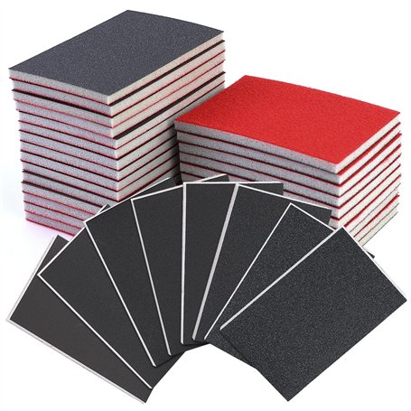 Lot de 25 éponges abrasives pour ponçage humide Grit P180-P2500