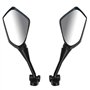 Greyoe Retroviseur Moto, Retro Moto, 2 Rétroviseurs Moto ABS Rétroviseur Pentagonal Diamant Rotatif à 360 Degrés avec Vis