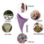 Portatif Urinoir Debout Réutilisable pour Femme Silicone Entonnoir RandonnéE Toilette Camping, La Couleur Violette
