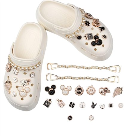 Zwenjuan 18 Pièces Accessoires de Chaussure en Strass