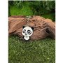 Zwenjuan Porte-Clés Panda,2 Pièces Porte-clés en métal,Cadeau Panda,Porte-clés Animaux Panda Bear Porte-clés Pendentif en métal,