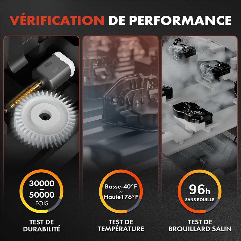 SZCXDKJ Lot de 25 grands verrous de cordon à ressort en plastique noir de 2