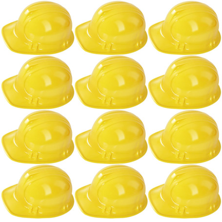 Kinmsito Lot de 12 casques de chantier pour enfants