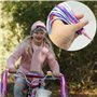 Sonnette de vélo pour enfant avec 1 paire de glands pour décoration de vélo d'enfant, sonnette de vélo, accessoires de vélo pour
