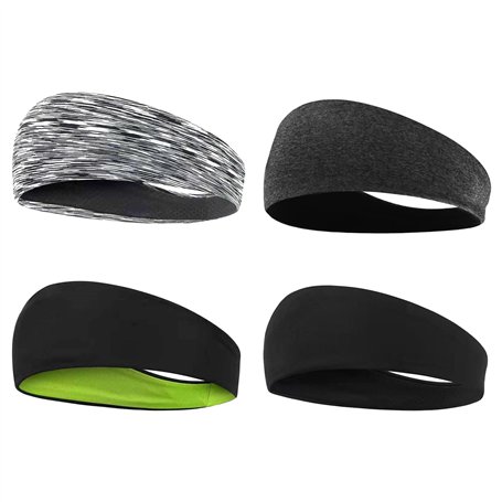 ATBUSS Lot de 4 bandeaux anti-transpiration pour homme