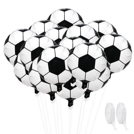 Lot de 18 ballons décoratifs de football