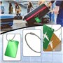 Lot de 2 sangles de bagage, 2 étiquettes de bagage, sangles de fixation de bagages, bandes élastiques pour valise, élastiques