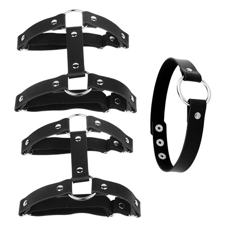 2 Anneaux De Jambe Noirs