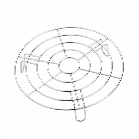 Grille Ronde en Acier Inoxydable - Support Polyvalent pour Cuisson à la Vapeur