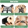 prota Museliere pour Chiens Ajustable Muselière Chien, Muselière en Nylon Réglable avec Sangles, Muselière en Maille Respirante 