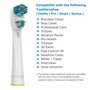 Lot de 8 têtes de brosse à dents électriques compatibles avec Braun Oralb Dual Clean