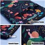 Housse de protection pour livre de poche avec fermeture éclair - Motif escargot mignon - Noir - Taille M - 27,9 x 22,9 cm - Pour
