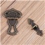 10 Pcs Vintage Hasp Box Hasp Lock Latch Décoratif Rétro Bronze Gravé Designs Hasp Treasures Boîtes Hasp Lock avec Vis pour Boîte