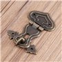 10 Pcs Vintage Hasp Box Hasp Lock Latch Décoratif Rétro Bronze Gravé Designs Hasp Treasures Boîtes Hasp Lock avec Vis pour Boîte
