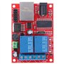 Module de contrôleur de haute qualité LAN Ethernet Commutateur de retard de carte de relais 2 voies DC5V-24V avec 1 indicateur d