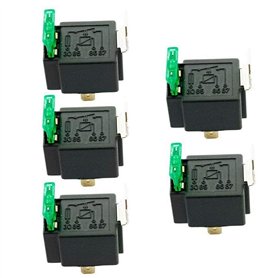 Mintice™ 5 X 30A 12V kit Voiture Relais 4 Broches pour la Pompe à Carburant de Ventilateur fusible Mintice™ 5 X 30A 12V kit Voiture Relais 4 Broches pour la Pompe à Carburant de Ventilateur fusible