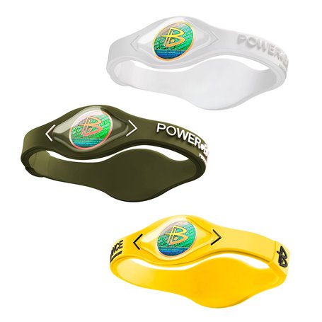 Power Balance The Original Lot de 3 bracelets de sport en caoutchouc de silicone pour homme et femme - Sans danger