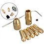 Petit mandrin de foret électrique mandrin de micro-foret hélicoïdal ensemble arbre de moteur avec clé Allen 3,17 mm capuchon en 