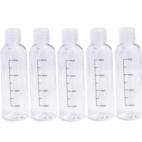 Flacon Voyage Avion Transparent avec Flip Cap 100ml