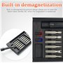 Jeu de tournevis de précision 28 en 1 - Petit mini tournevis magnétique - Kit d'outils de réparation pour ordinateur portable, t