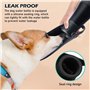 Gourde pour chien - 750 ml - En acier inoxydable - Pliable à 180° - Portable - Pour la marche, le camping, les parcs - Noir