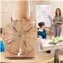 Roue De La Fortune,35 CM 12 Slots Roue De La Chance Avec Un Marqueur,Roue De Jeu De Mariage,Roue De Prix En Bois,Roue De Prix En