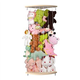 GUIGUZI Support d'angle pour Jouets en Peluche, Supports de Rangement pour Jouet Ours, Organisateur Suspendu pour Chambre d'enfa GUIGUZI Support d'angle pour Jouets en Peluche