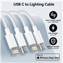 Câble Lightning USB pour iPhone 14 13 12 Pro Max XR XS 8 7 6 5 SE