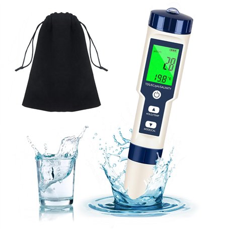 Testeur pH 5 en 1 avec compensation température