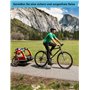 WildKids Axe enfichable pour remorque de vélo M12 160-172 mm, longueur de tige réglable, axe enfichable compatible avec la plupa