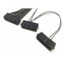 Câble d'alimentation triple alimentation 3 24 broches ATX câble adaptateur carte mère cordon (30 cm) pour machine BTC Miner