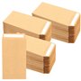 HEIHAK Lot de 200 petites enveloppes autocollantes en papier kraft pour graines