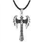 PikaLF Collier hache pour homme Collier avec pendentif hache viking nordique avec chaîne de 19